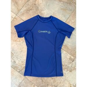 O'Neill Rash Guard Short Sleeve Women's Medium Swim Surf UPF 50 Sun Protection